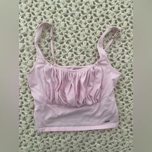 Hollister must have baby pink cropped tank